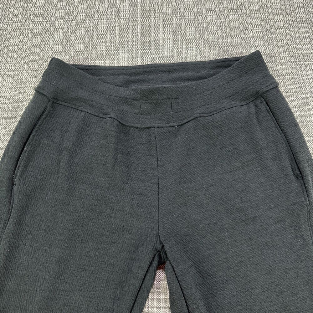 Prana Joggers Womens Large‎ Pull On Pants Black Textured Comfort Outdoors Lounge - Picture 2 of 11